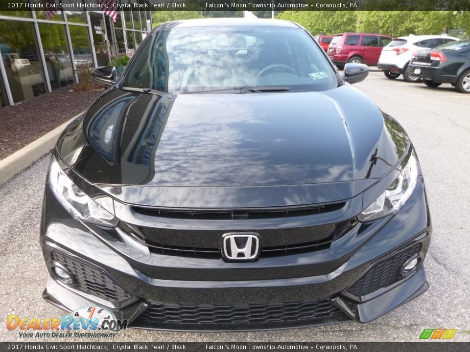 Crystal Black Pearl 2017 Honda Civic Sport Hatchback Photo #6