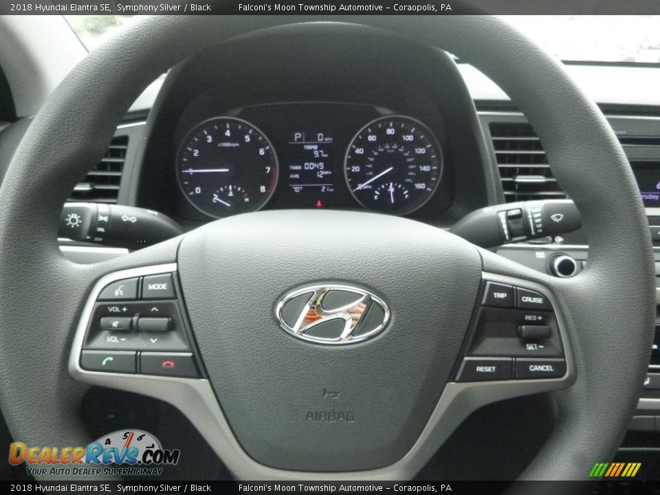 2018 Hyundai Elantra SE Symphony Silver / Black Photo #15