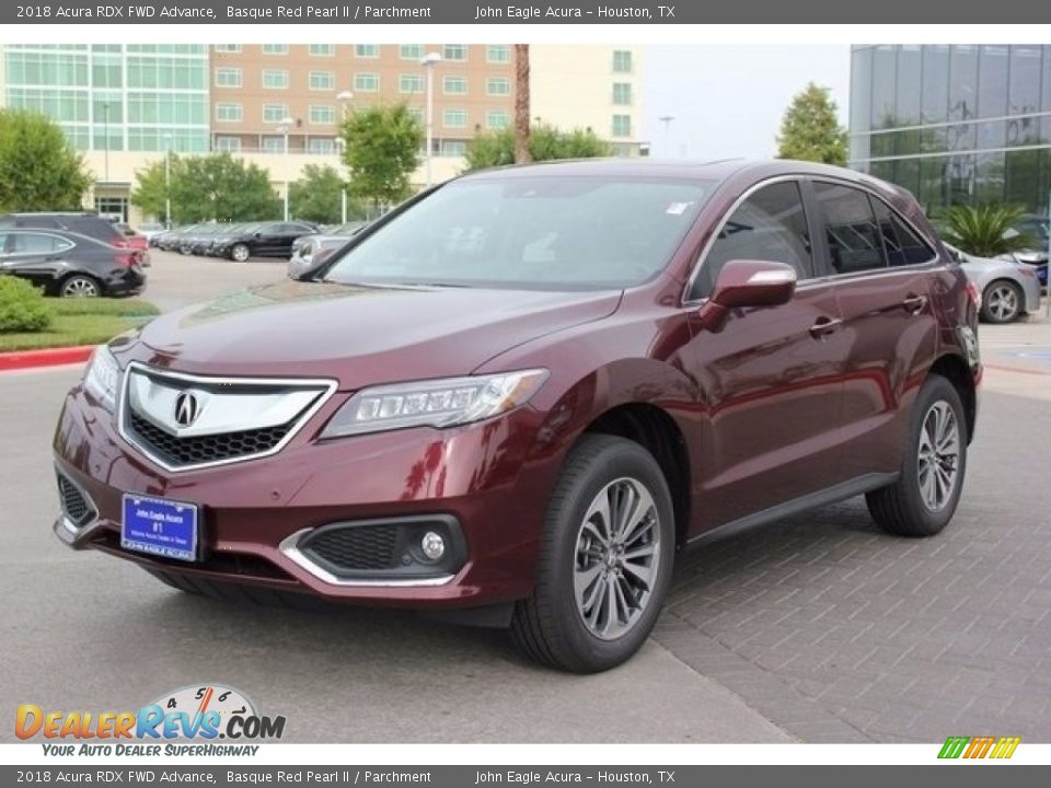2018 Acura RDX FWD Advance Basque Red Pearl II / Parchment Photo #3