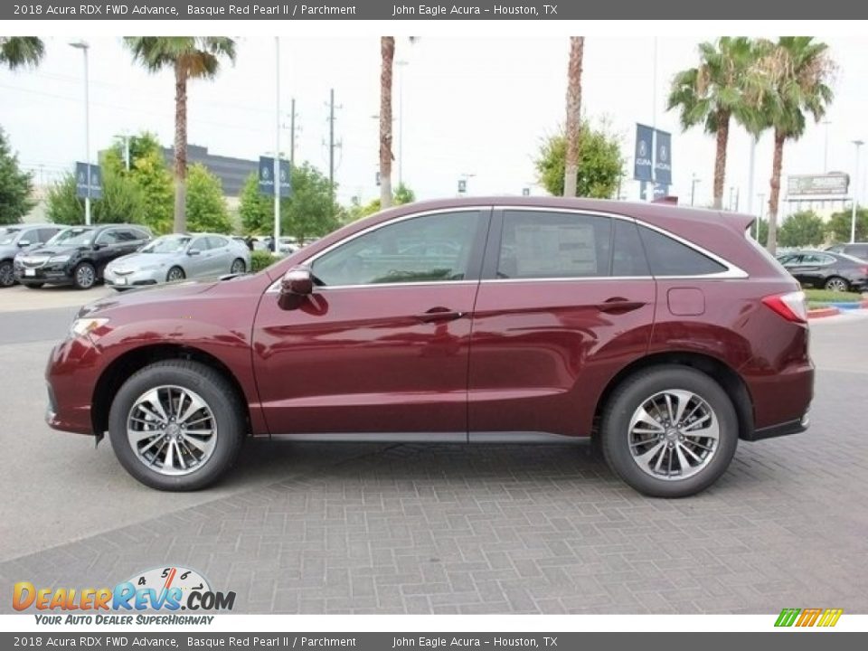 2018 Acura RDX FWD Advance Basque Red Pearl II / Parchment Photo #4