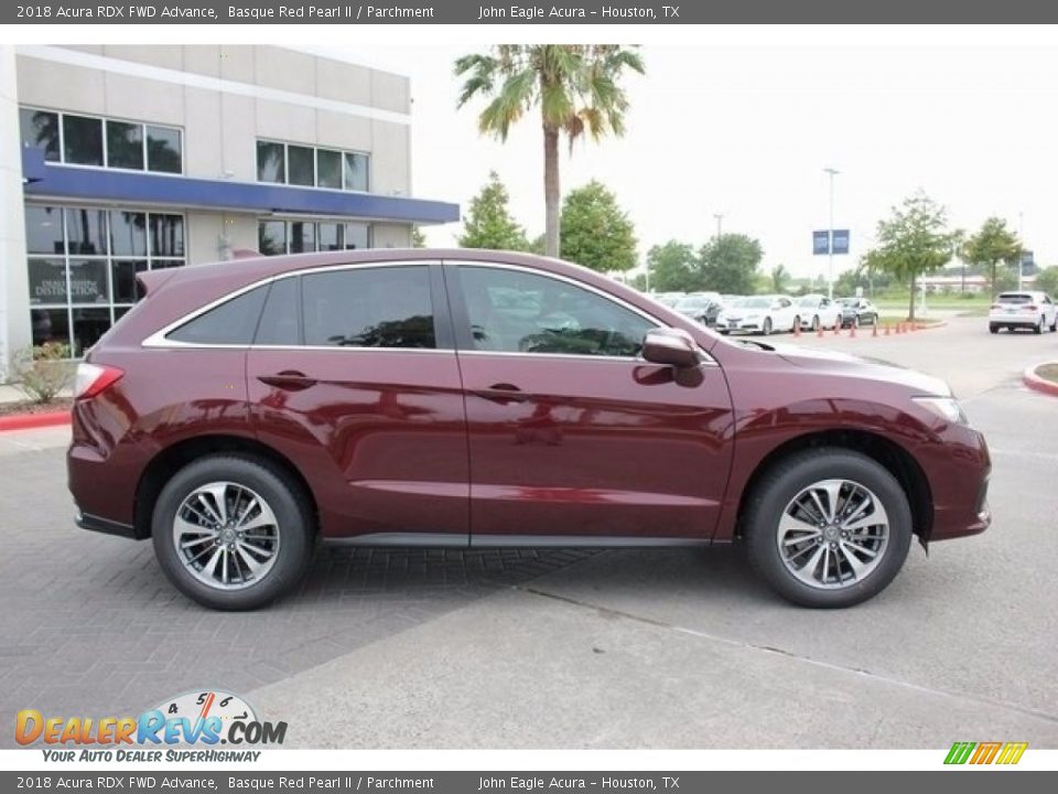 2018 Acura RDX FWD Advance Basque Red Pearl II / Parchment Photo #8