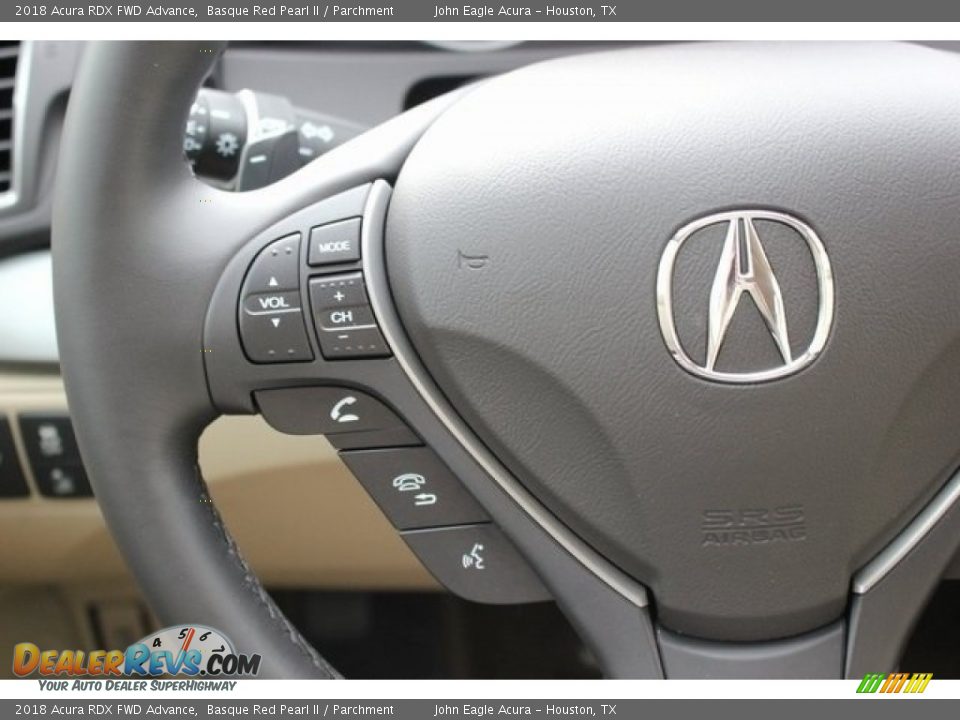 2018 Acura RDX FWD Advance Basque Red Pearl II / Parchment Photo #29