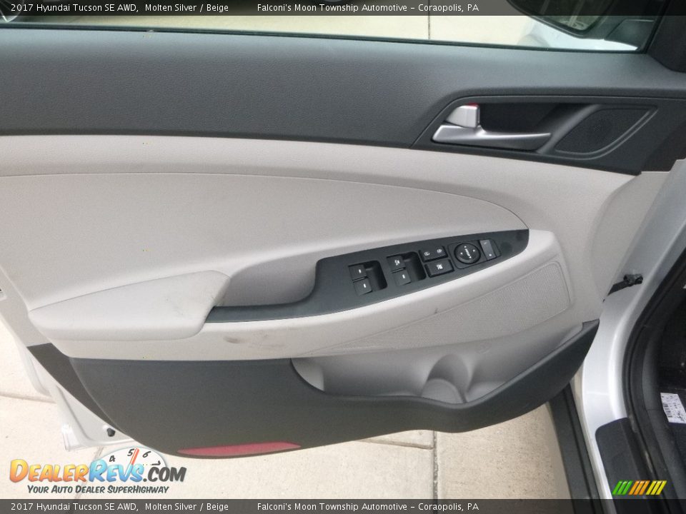 2017 Hyundai Tucson SE AWD Molten Silver / Beige Photo #11