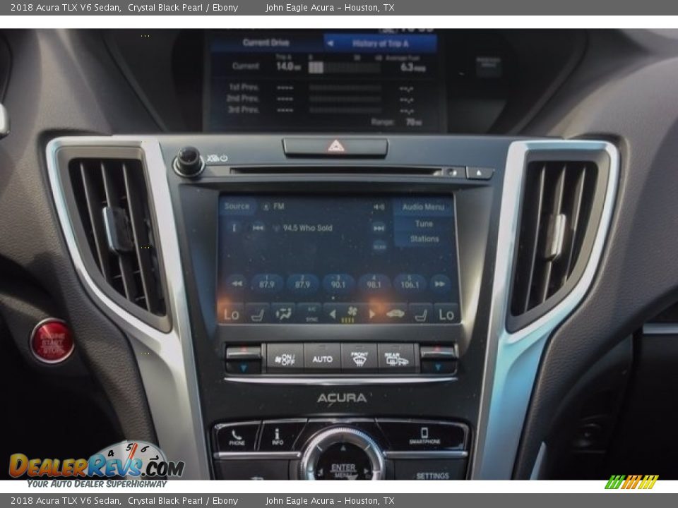 2018 Acura TLX V6 Sedan Crystal Black Pearl / Ebony Photo #31