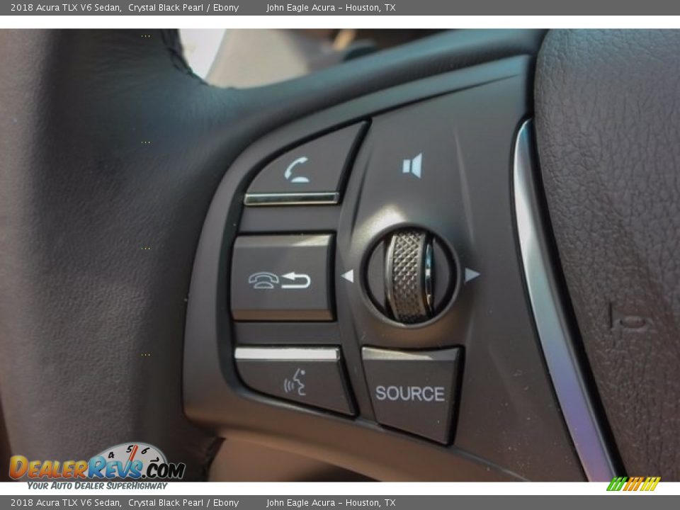2018 Acura TLX V6 Sedan Crystal Black Pearl / Ebony Photo #35