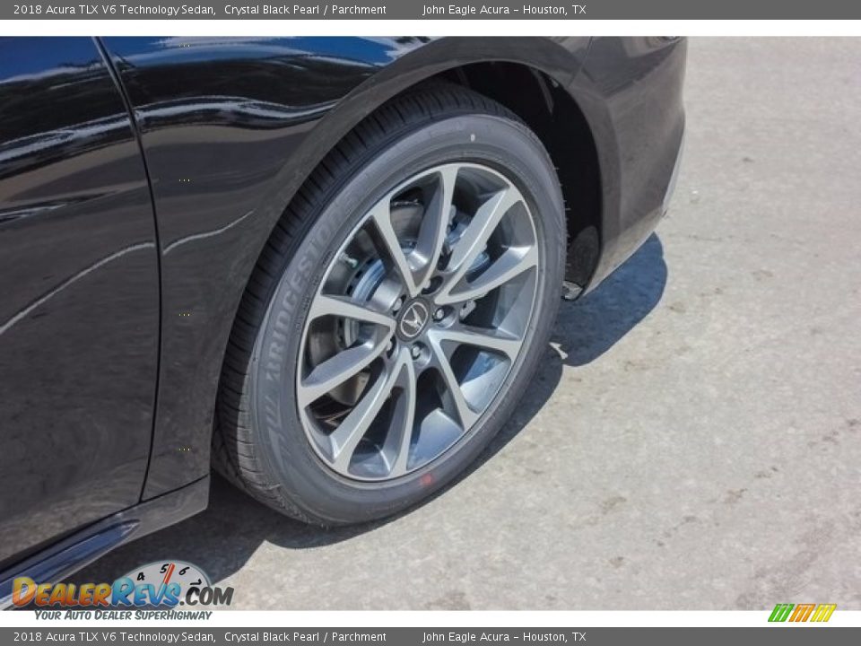 2018 Acura TLX V6 Technology Sedan Crystal Black Pearl / Parchment Photo #11