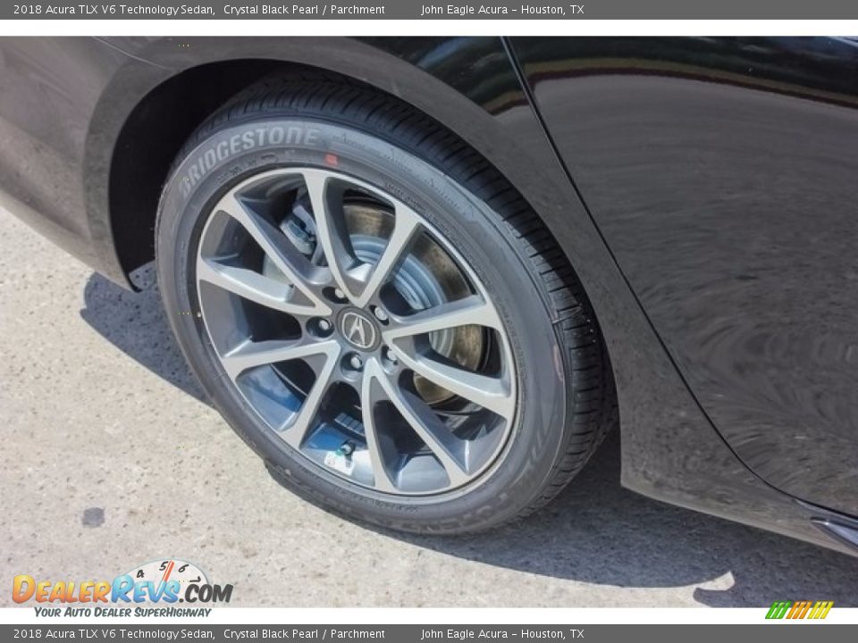 2018 Acura TLX V6 Technology Sedan Crystal Black Pearl / Parchment Photo #12