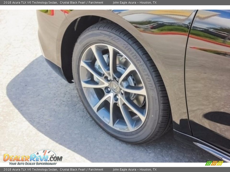 2018 Acura TLX V6 Technology Sedan Crystal Black Pearl / Parchment Photo #13
