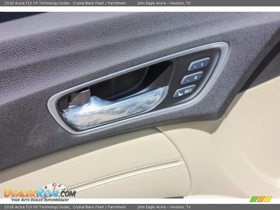 2018 Acura TLX V6 Technology Sedan Crystal Black Pearl / Parchment Photo #15