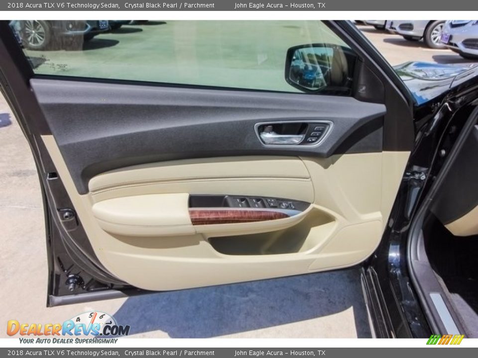 2018 Acura TLX V6 Technology Sedan Crystal Black Pearl / Parchment Photo #18