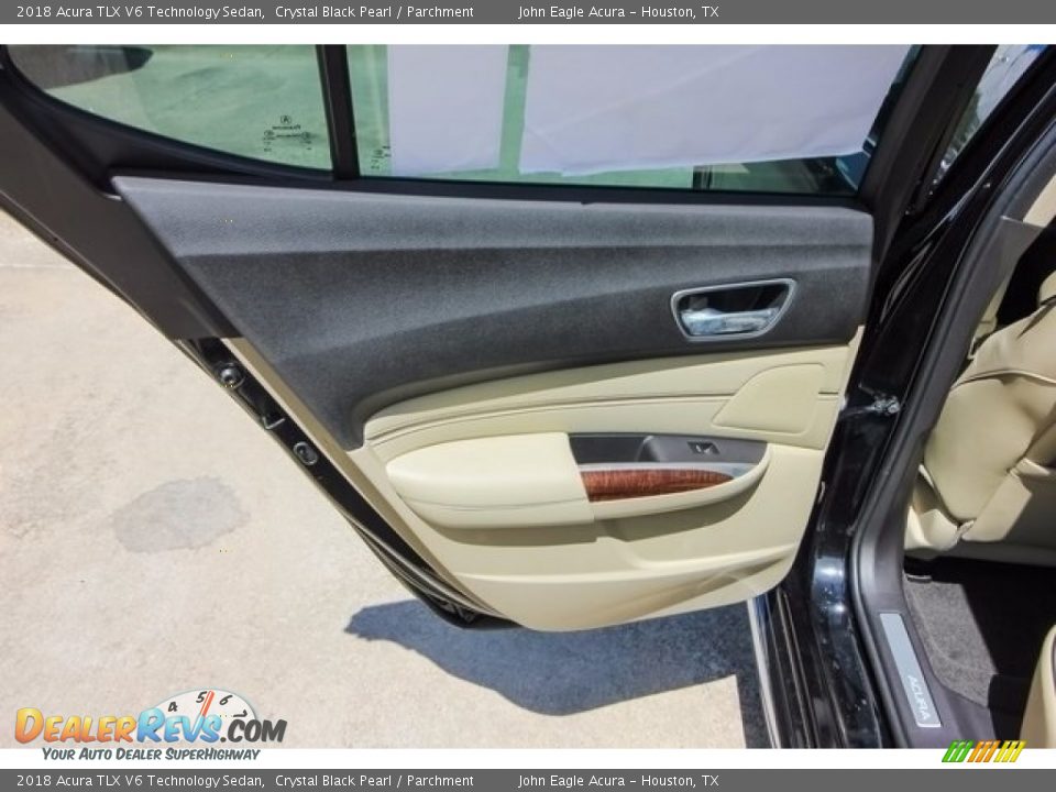 2018 Acura TLX V6 Technology Sedan Crystal Black Pearl / Parchment Photo #20