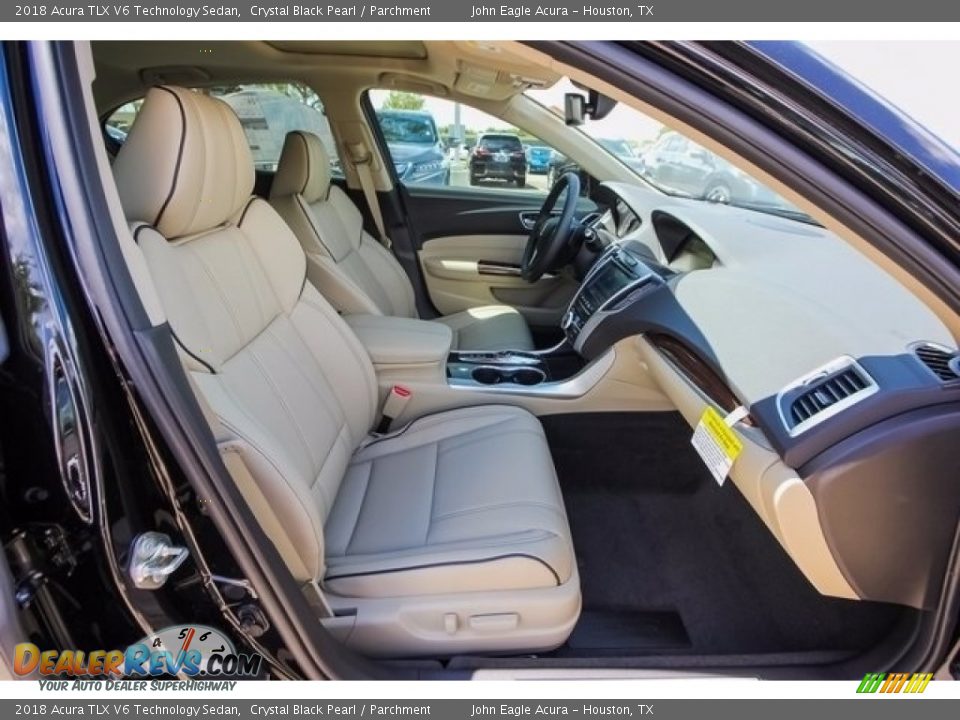 2018 Acura TLX V6 Technology Sedan Crystal Black Pearl / Parchment Photo #26