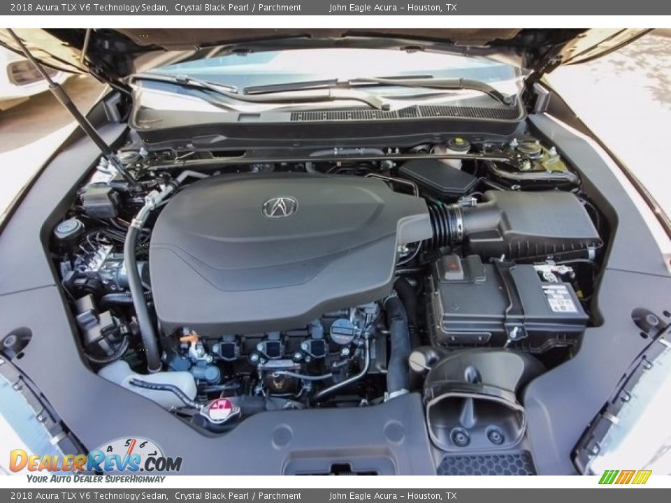 2018 Acura TLX V6 Technology Sedan Crystal Black Pearl / Parchment Photo #27