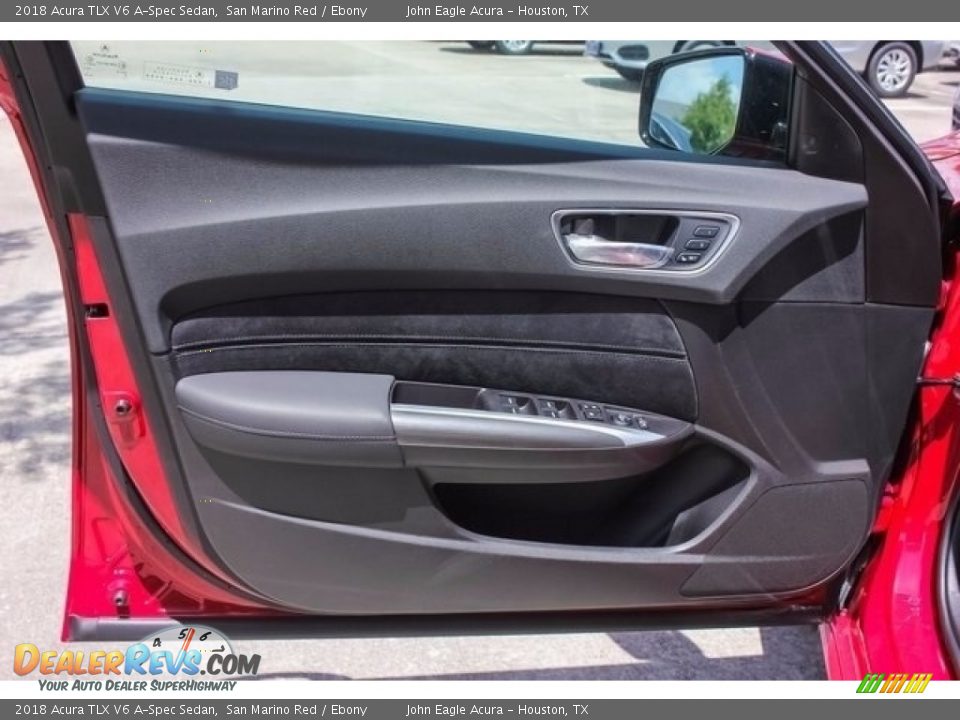 2018 Acura TLX V6 A-Spec Sedan San Marino Red / Ebony Photo #12