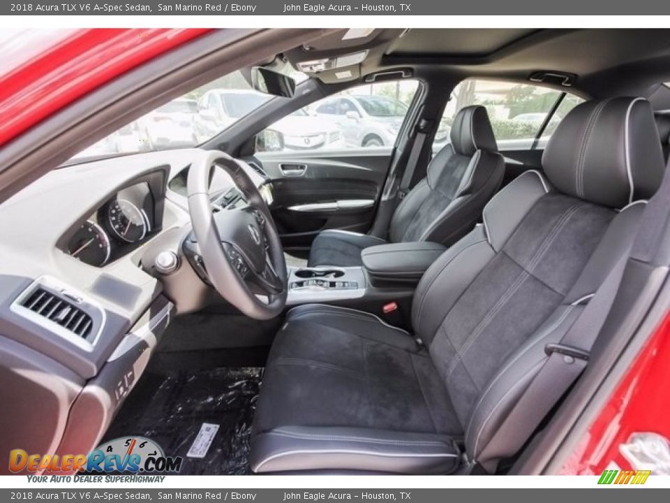 2018 Acura TLX V6 A-Spec Sedan San Marino Red / Ebony Photo #15