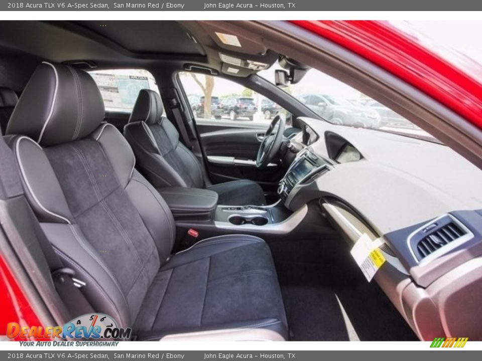 2018 Acura TLX V6 A-Spec Sedan San Marino Red / Ebony Photo #22