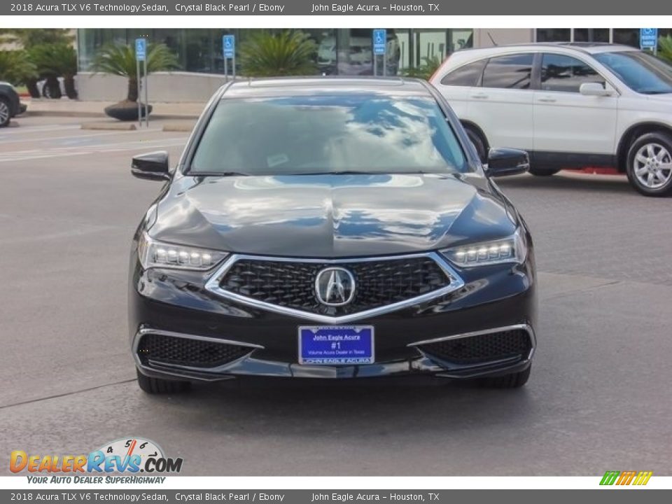 2018 Acura TLX V6 Technology Sedan Crystal Black Pearl / Ebony Photo #2