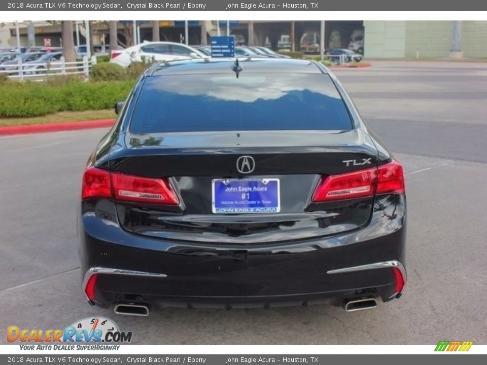2018 Acura TLX V6 Technology Sedan Crystal Black Pearl / Ebony Photo #6