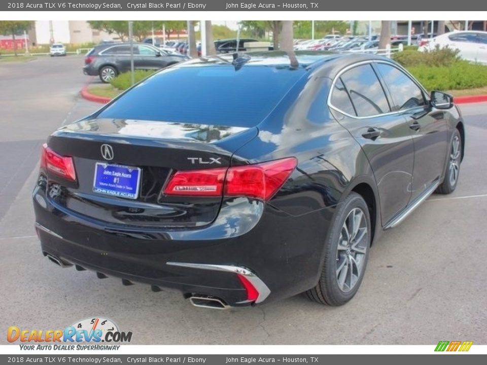 2018 Acura TLX V6 Technology Sedan Crystal Black Pearl / Ebony Photo #7