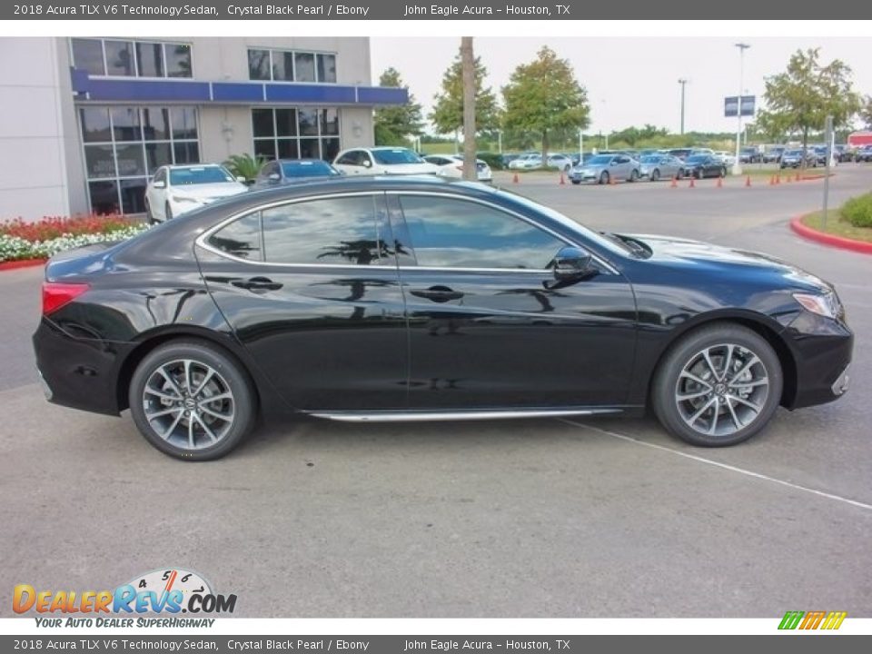 2018 Acura TLX V6 Technology Sedan Crystal Black Pearl / Ebony Photo #8