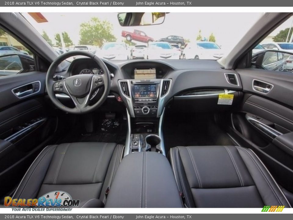 2018 Acura TLX V6 Technology Sedan Crystal Black Pearl / Ebony Photo #9