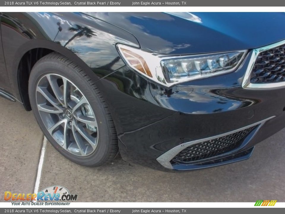 2018 Acura TLX V6 Technology Sedan Crystal Black Pearl / Ebony Photo #10