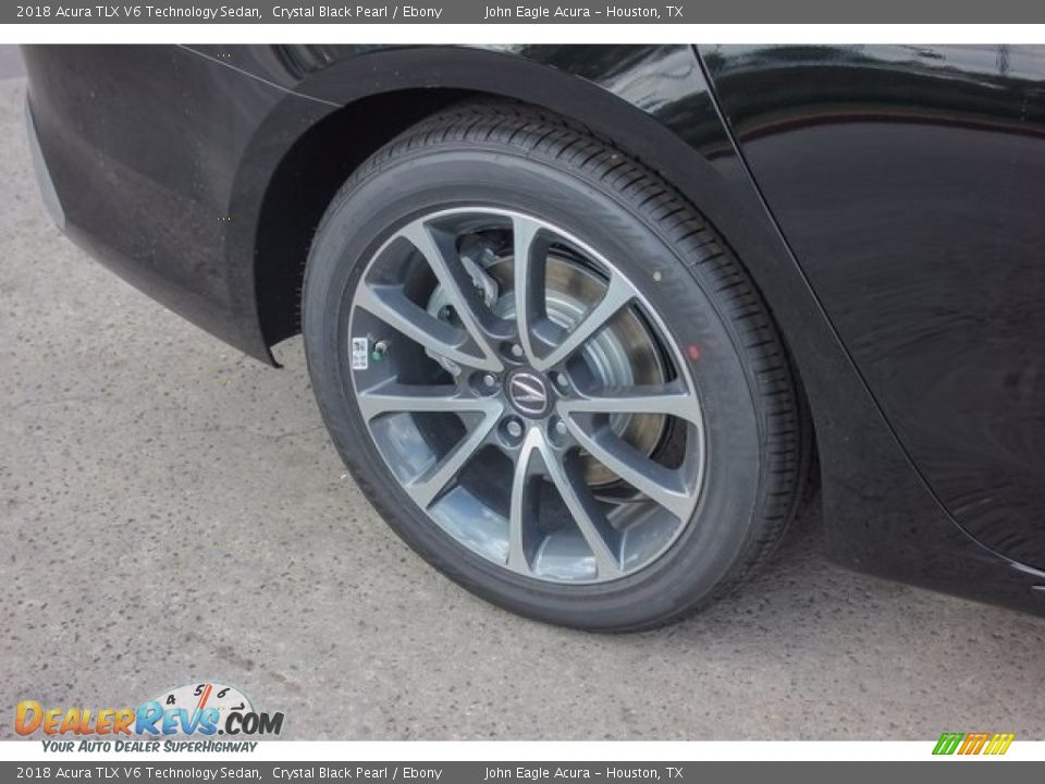 2018 Acura TLX V6 Technology Sedan Crystal Black Pearl / Ebony Photo #12