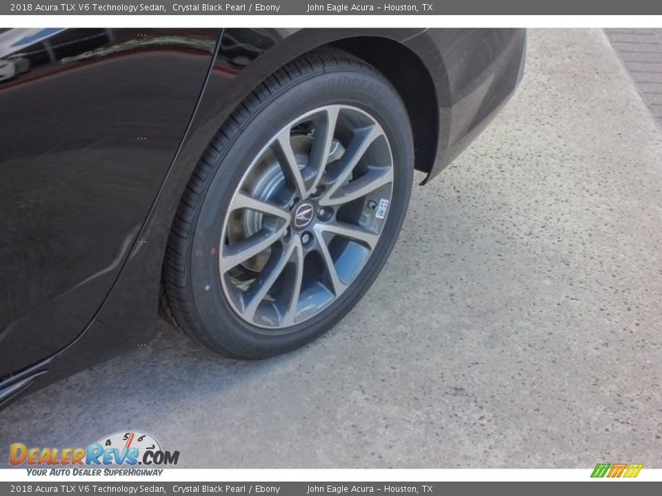 2018 Acura TLX V6 Technology Sedan Crystal Black Pearl / Ebony Photo #13