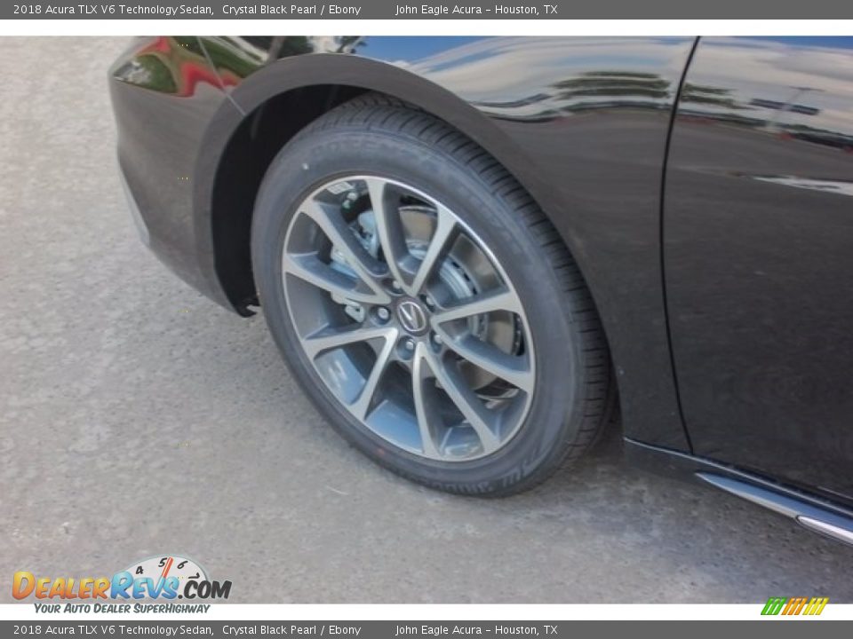 2018 Acura TLX V6 Technology Sedan Crystal Black Pearl / Ebony Photo #14