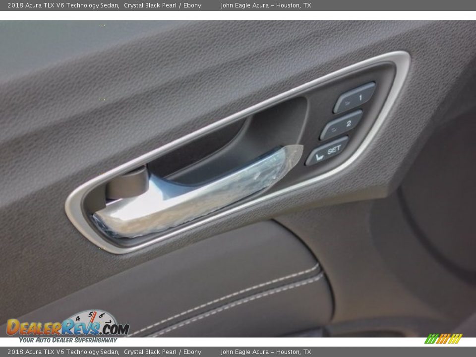 2018 Acura TLX V6 Technology Sedan Crystal Black Pearl / Ebony Photo #16