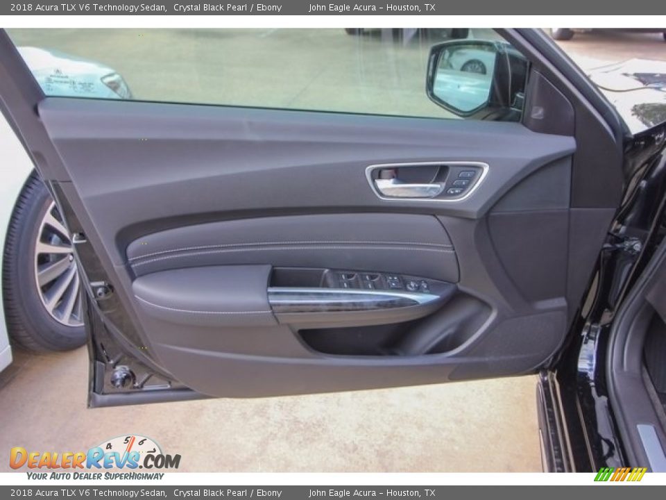 2018 Acura TLX V6 Technology Sedan Crystal Black Pearl / Ebony Photo #18