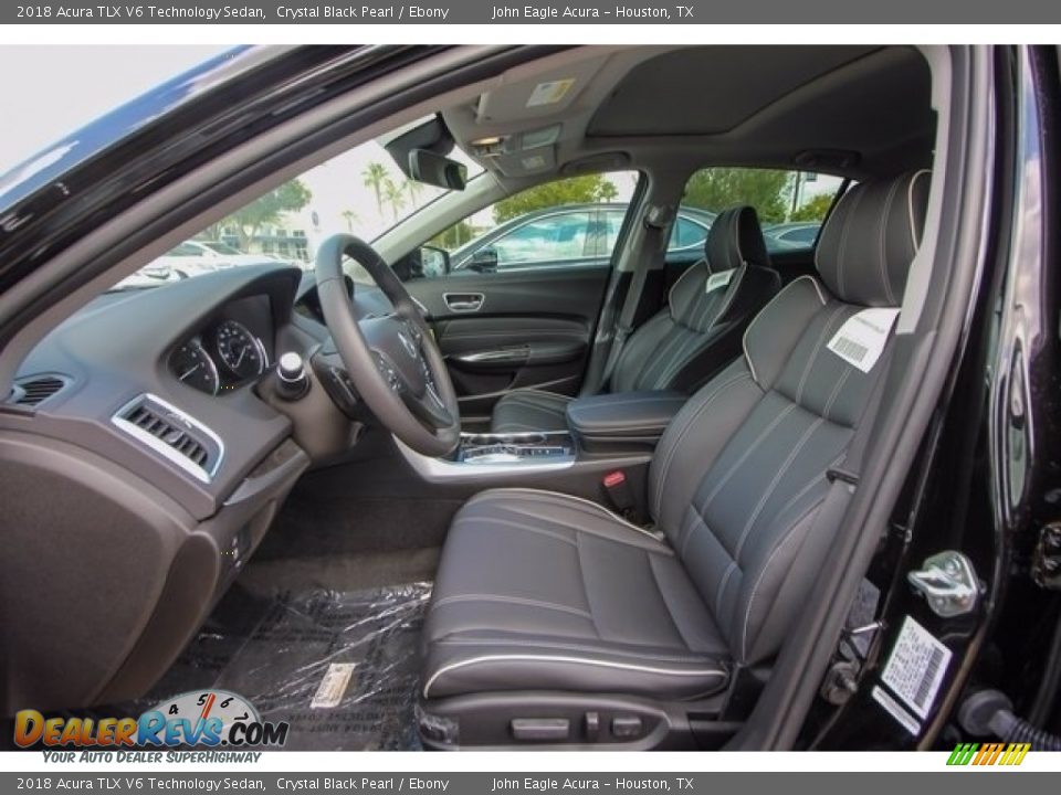 2018 Acura TLX V6 Technology Sedan Crystal Black Pearl / Ebony Photo #19