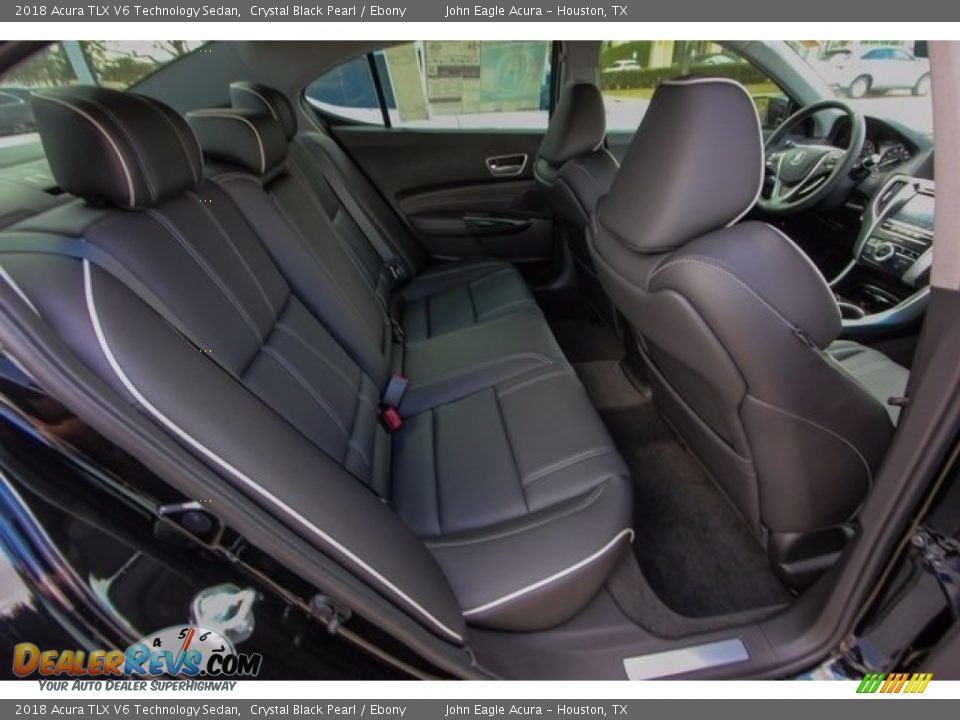 2018 Acura TLX V6 Technology Sedan Crystal Black Pearl / Ebony Photo #24