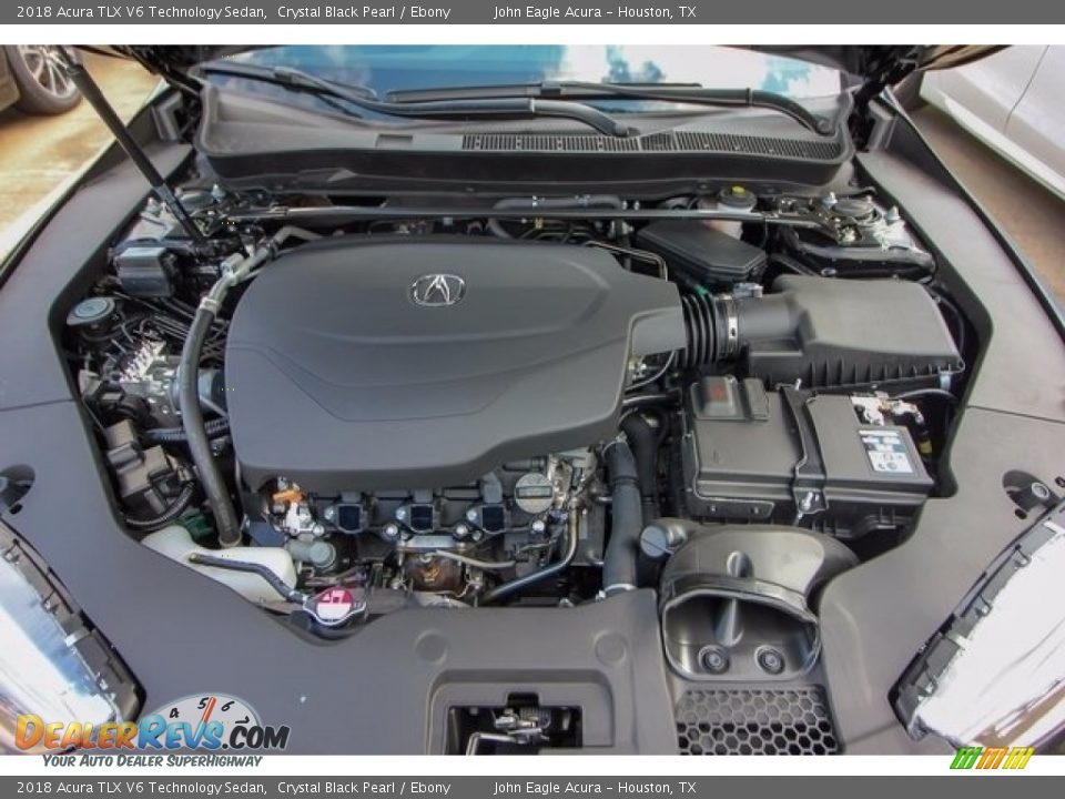 2018 Acura TLX V6 Technology Sedan Crystal Black Pearl / Ebony Photo #27