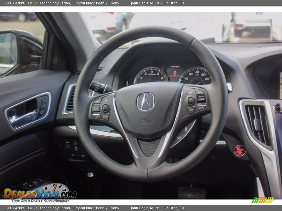 2018 Acura TLX V6 Technology Sedan Crystal Black Pearl / Ebony Photo #29