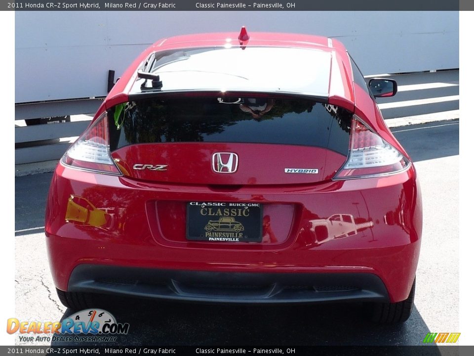 2011 Honda CR-Z Sport Hybrid Milano Red / Gray Fabric Photo #3