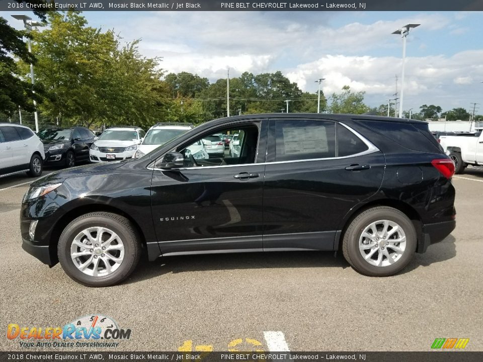 2018 Chevrolet Equinox LT AWD Mosaic Black Metallic / Jet Black Photo #3