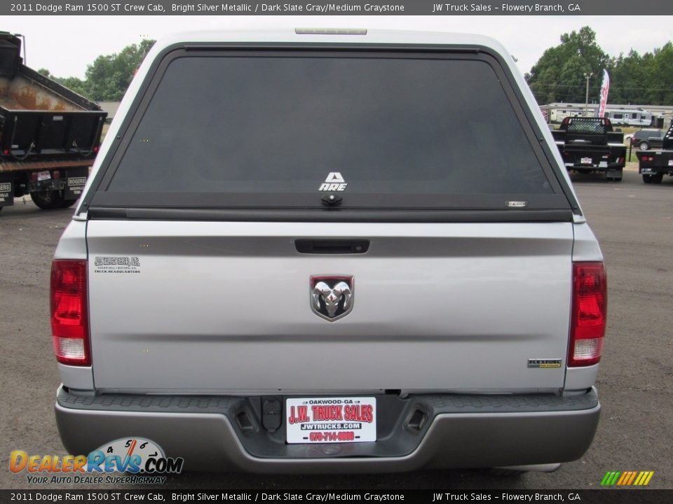 2011 Dodge Ram 1500 ST Crew Cab Bright Silver Metallic / Dark Slate Gray/Medium Graystone Photo #7