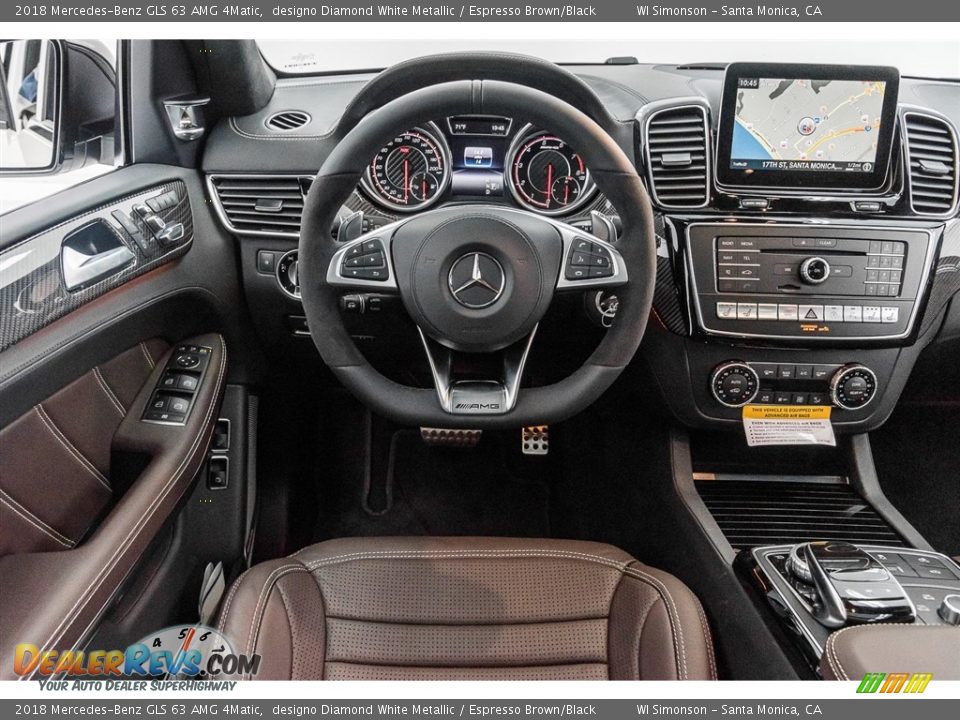 Dashboard of 2018 Mercedes-Benz GLS 63 AMG 4Matic Photo #4