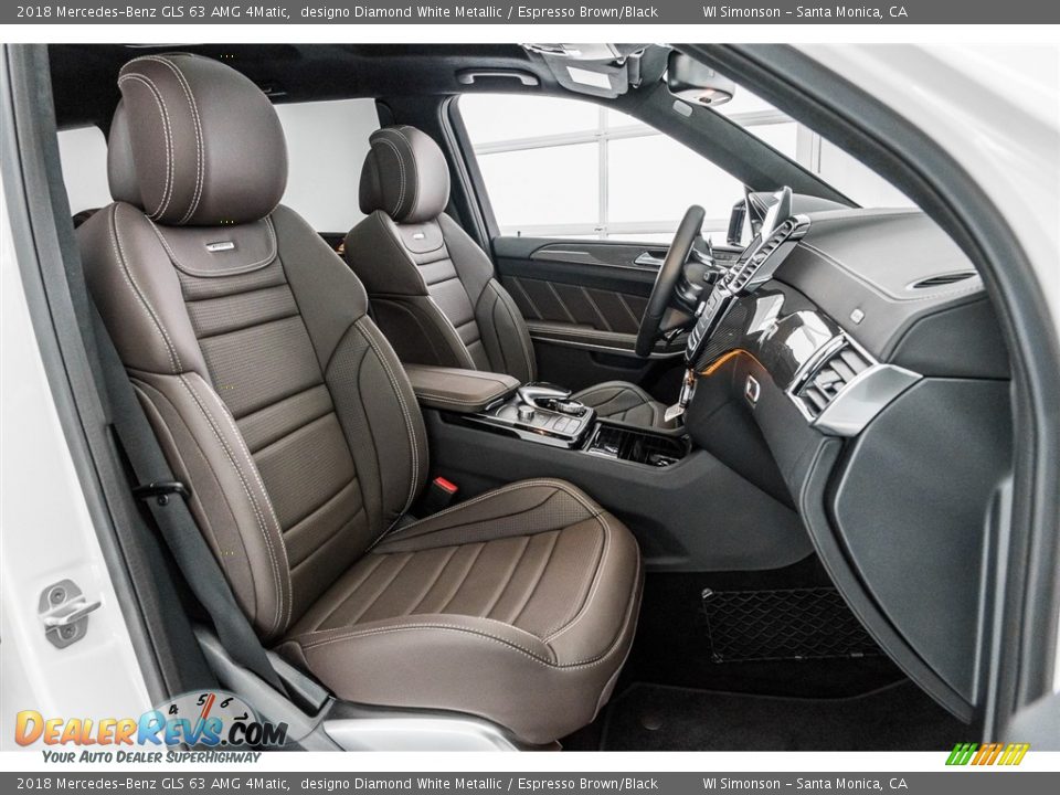 Espresso Brown/Black Interior - 2018 Mercedes-Benz GLS 63 AMG 4Matic Photo #6