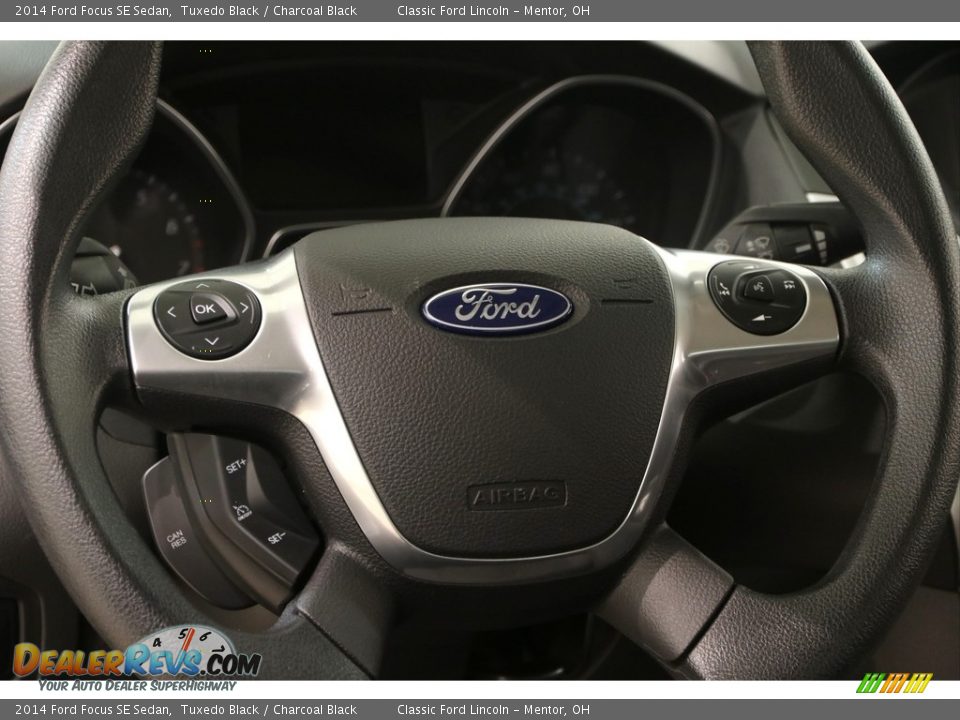 2014 Ford Focus SE Sedan Tuxedo Black / Charcoal Black Photo #6