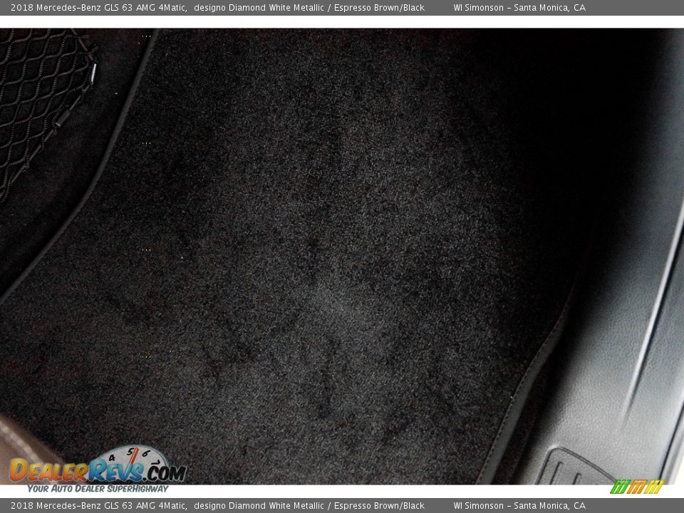 2018 Mercedes-Benz GLS 63 AMG 4Matic designo Diamond White Metallic / Espresso Brown/Black Photo #28