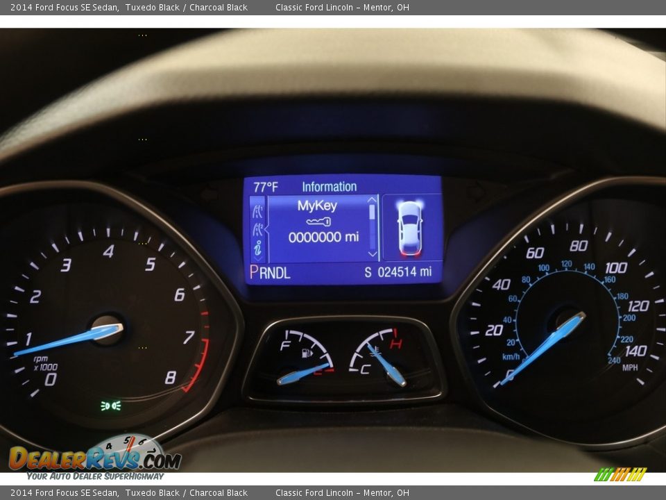 2014 Ford Focus SE Sedan Tuxedo Black / Charcoal Black Photo #7