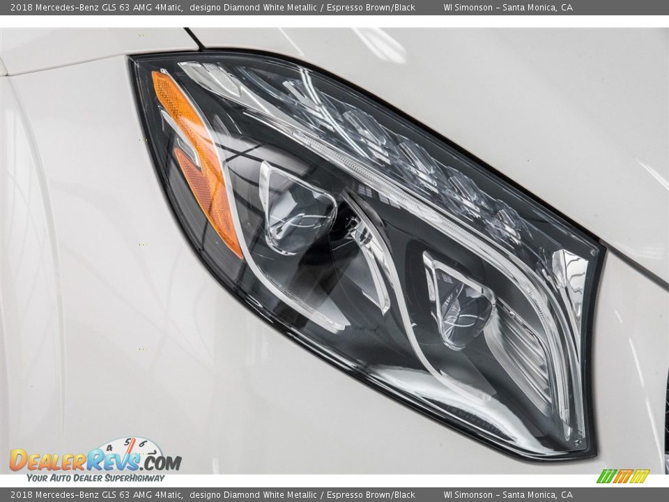 2018 Mercedes-Benz GLS 63 AMG 4Matic designo Diamond White Metallic / Espresso Brown/Black Photo #31