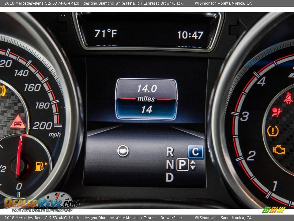 2018 Mercedes-Benz GLS 63 AMG 4Matic Gauges Photo #35