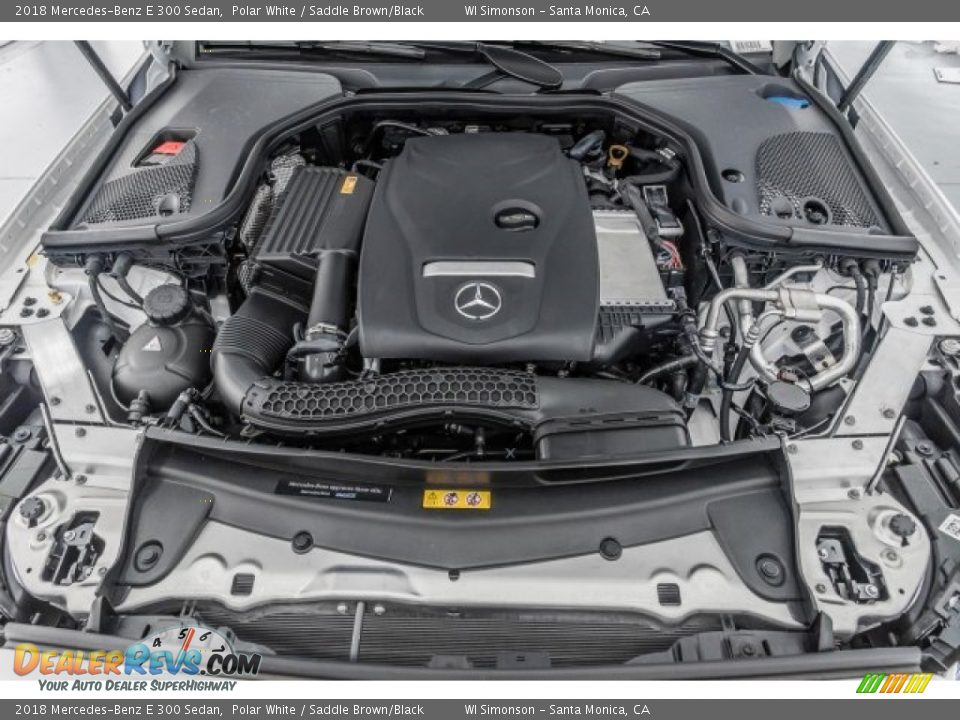 2018 Mercedes-Benz E 300 Sedan Polar White / Saddle Brown/Black Photo #8