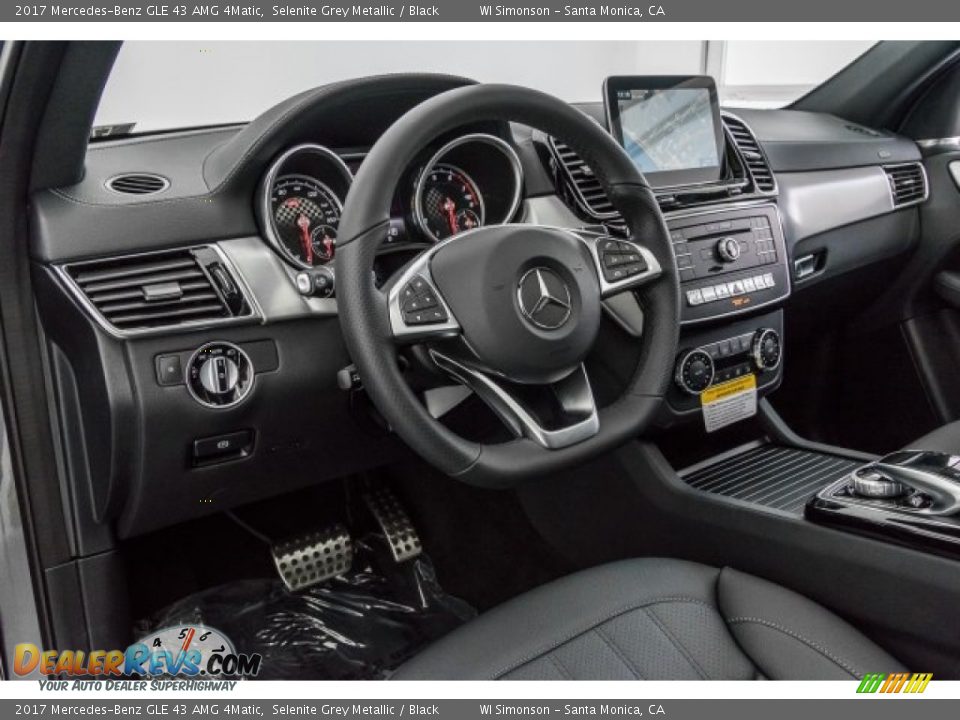 2017 Mercedes-Benz GLE 43 AMG 4Matic Selenite Grey Metallic / Black Photo #6