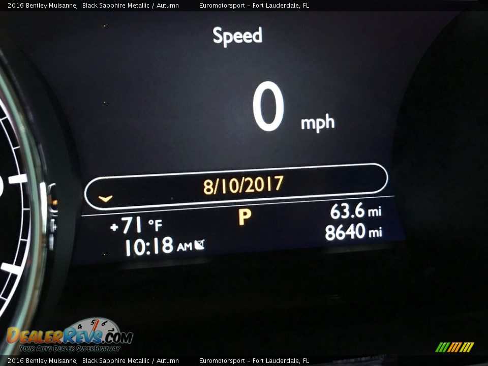 2016 Bentley Mulsanne  Gauges Photo #4