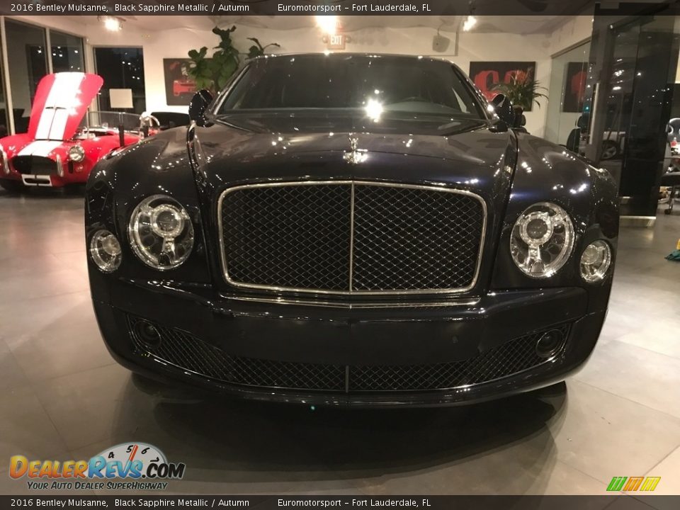 2016 Bentley Mulsanne Black Sapphire Metallic / Autumn Photo #10