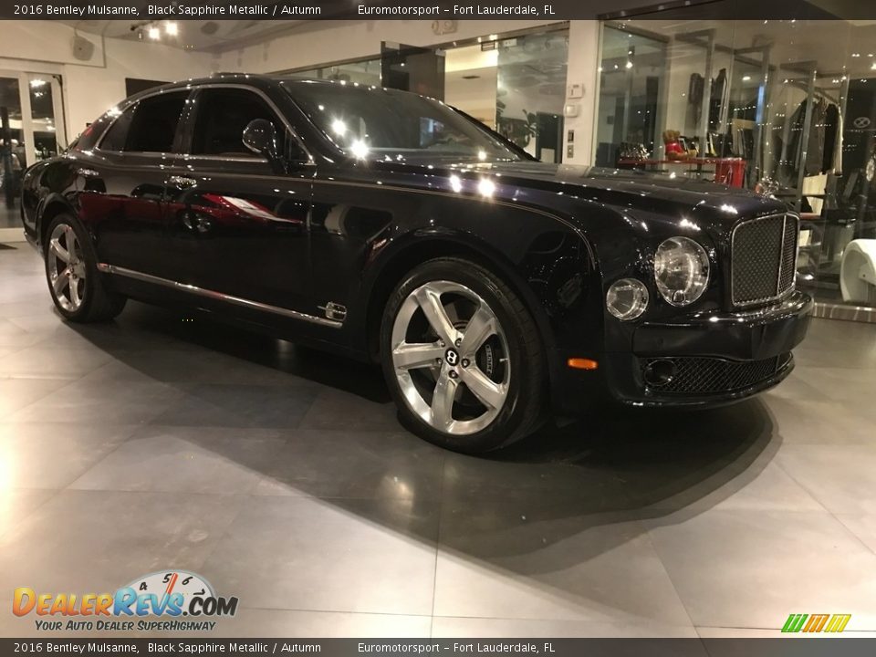 2016 Bentley Mulsanne Black Sapphire Metallic / Autumn Photo #11